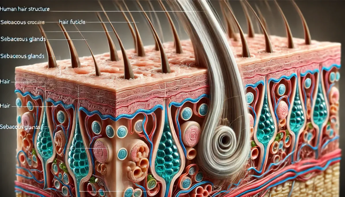 تمامی نکات درباره ساختار مو و اجزای آن