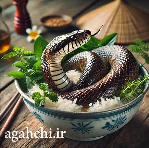 مار زنده در ویتنام یکی از چندش آورترین غذاهای دنیاست
