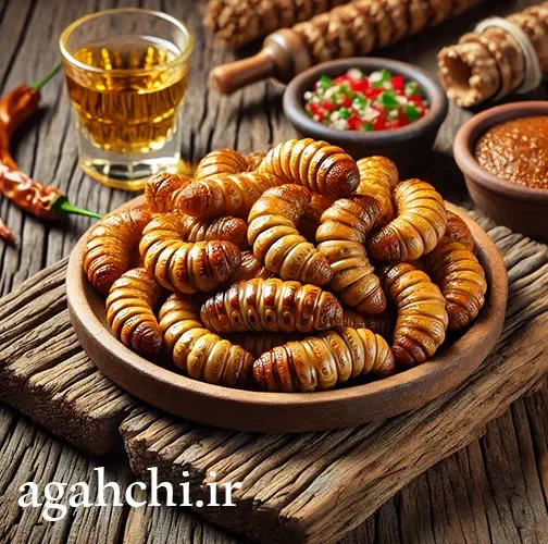 کرم های اگاوه در مکزیک یکی از چندش آورترین غذاهای دنیاست