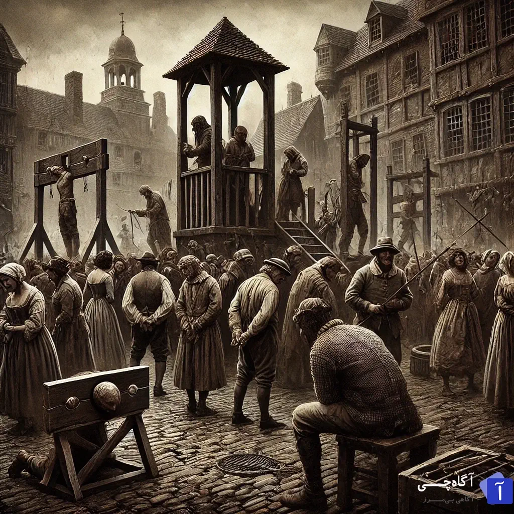 مجازات های قرون وسطی اغلب بسیار شدید و ظالمانه بودند. این مجازات ها برای جرائم مختلف، به ویژه ارتکاب به اعمالی همچون سرقت، کفر و یا جادوگری در نظر گرفته می‌شدند.