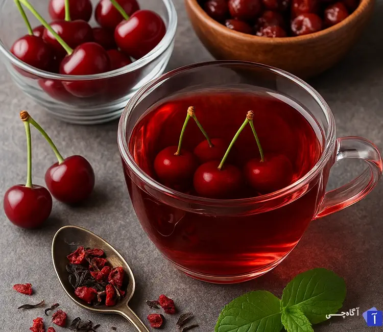 طرز تهیه چای آلبالو